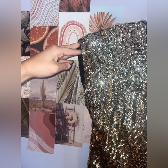 Pretty Guide women’s black Sequin Top size XS - Picture 4 of 7